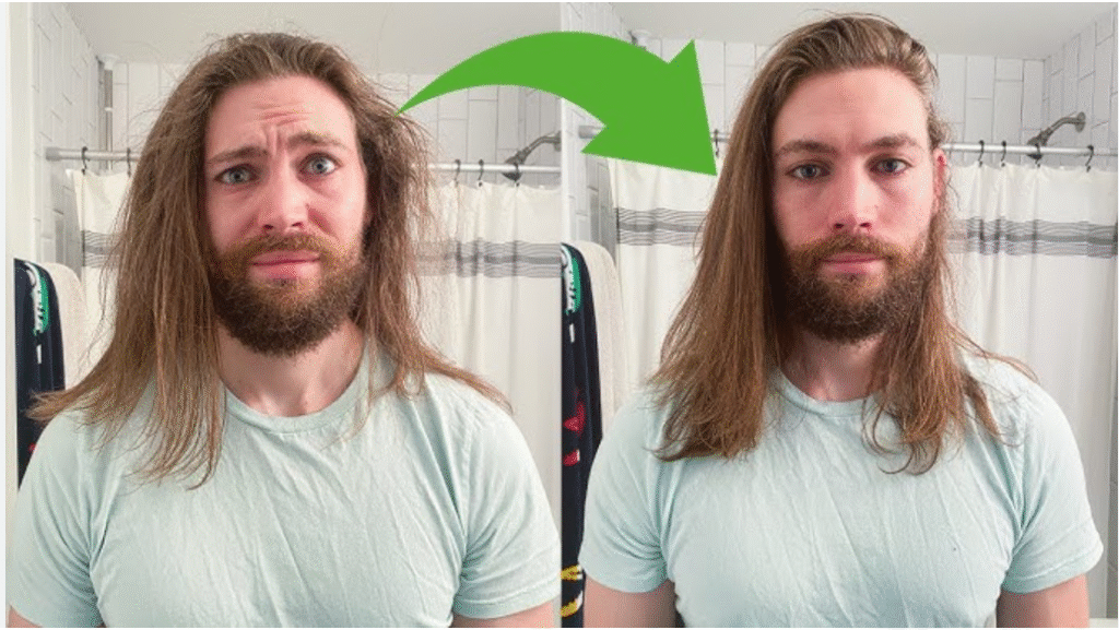 Heat damaged hair compared with healthy hair Heat damaged hair compared with healthy hair