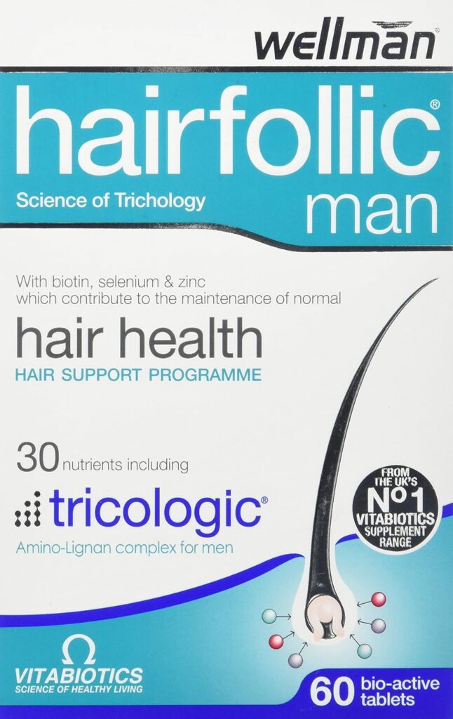 Wellman hairfollic supplements, healthy hair, hair growth, science, men, wellman, hairfollic man