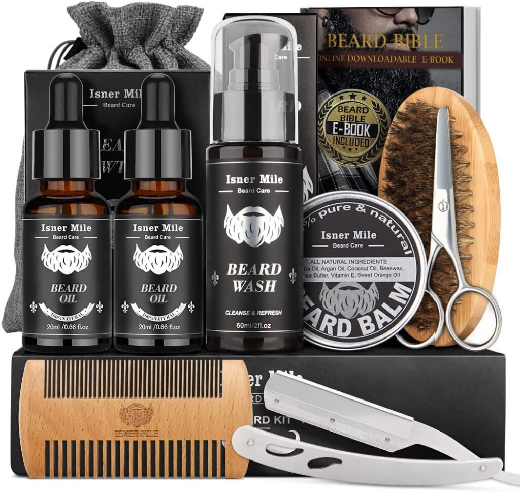 beard kit, men, shaving, brush, gifts