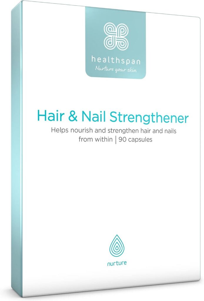 Healthspan Hair & Nail Strengthener supplements, healthy hair, healthspan, hair growth, science, men